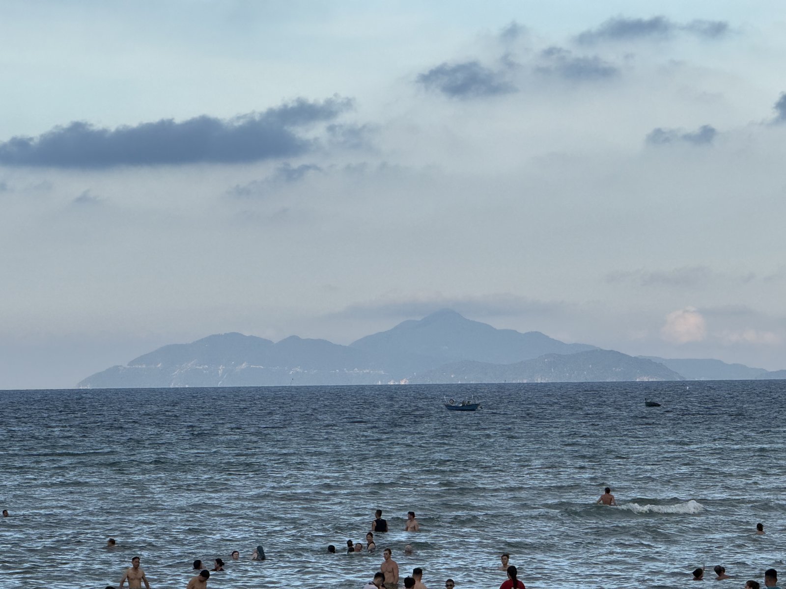 The Cham Islands, visible for once.