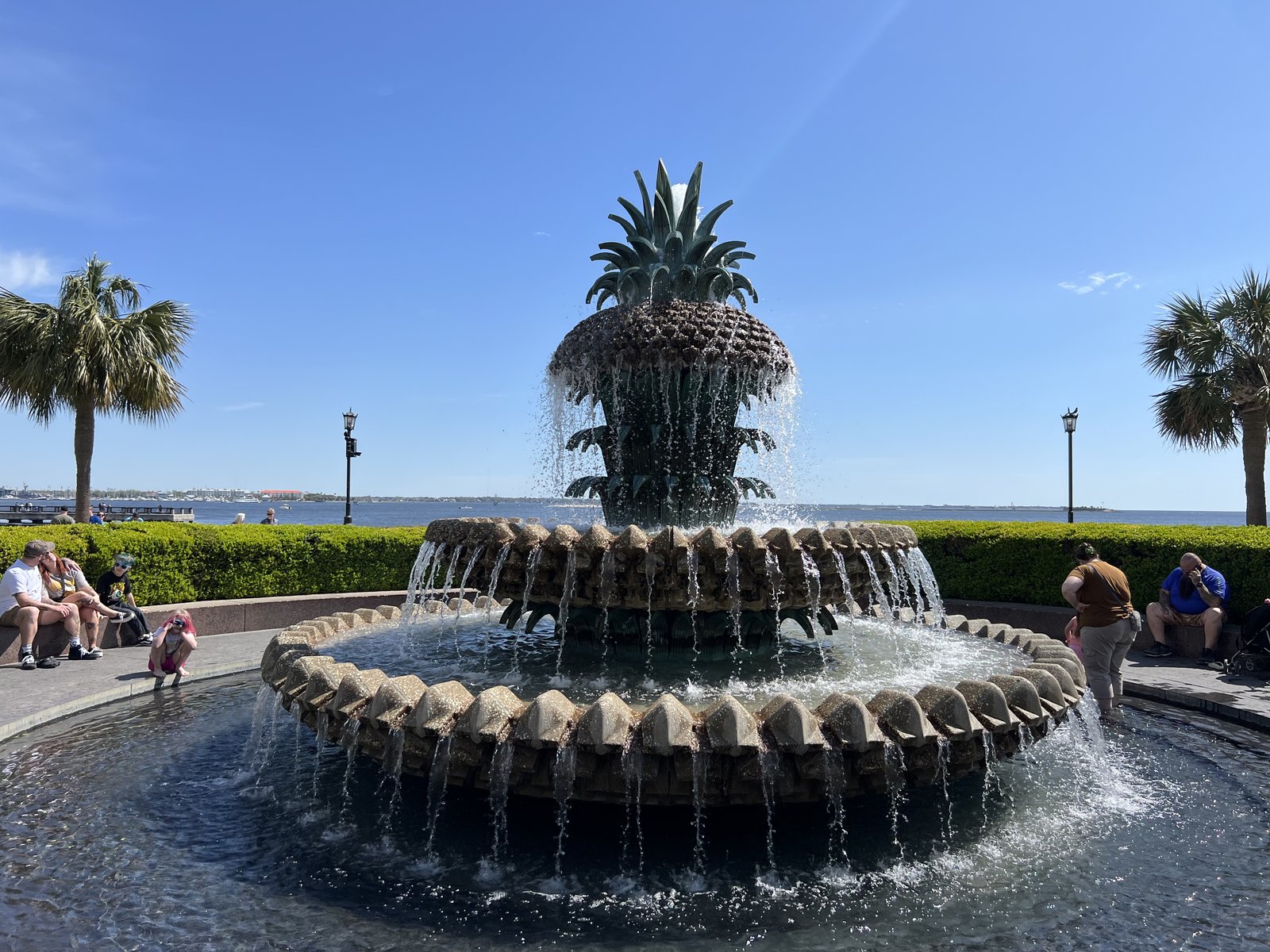 The Pineapple Fountain at Waterfront Park.
