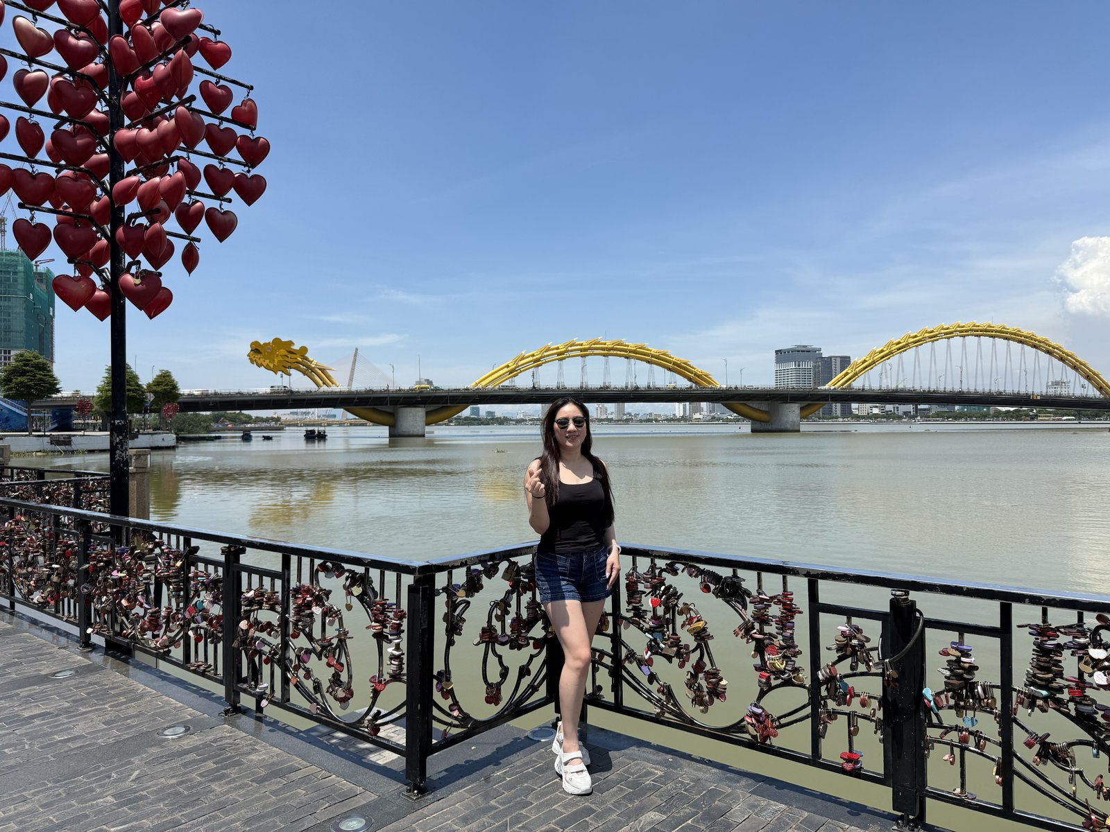 The locks, with the dragon behind.