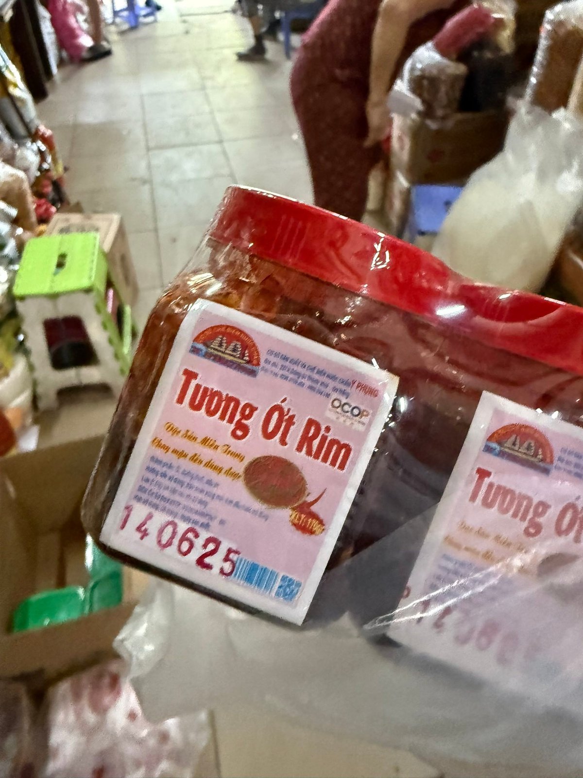 Tương ớt rim. Sticky rice is about to get better.