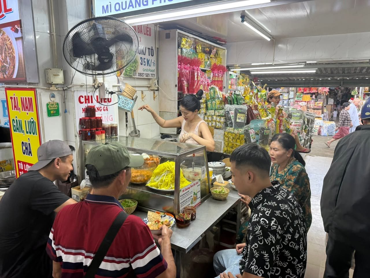 One of the market's food counters.
