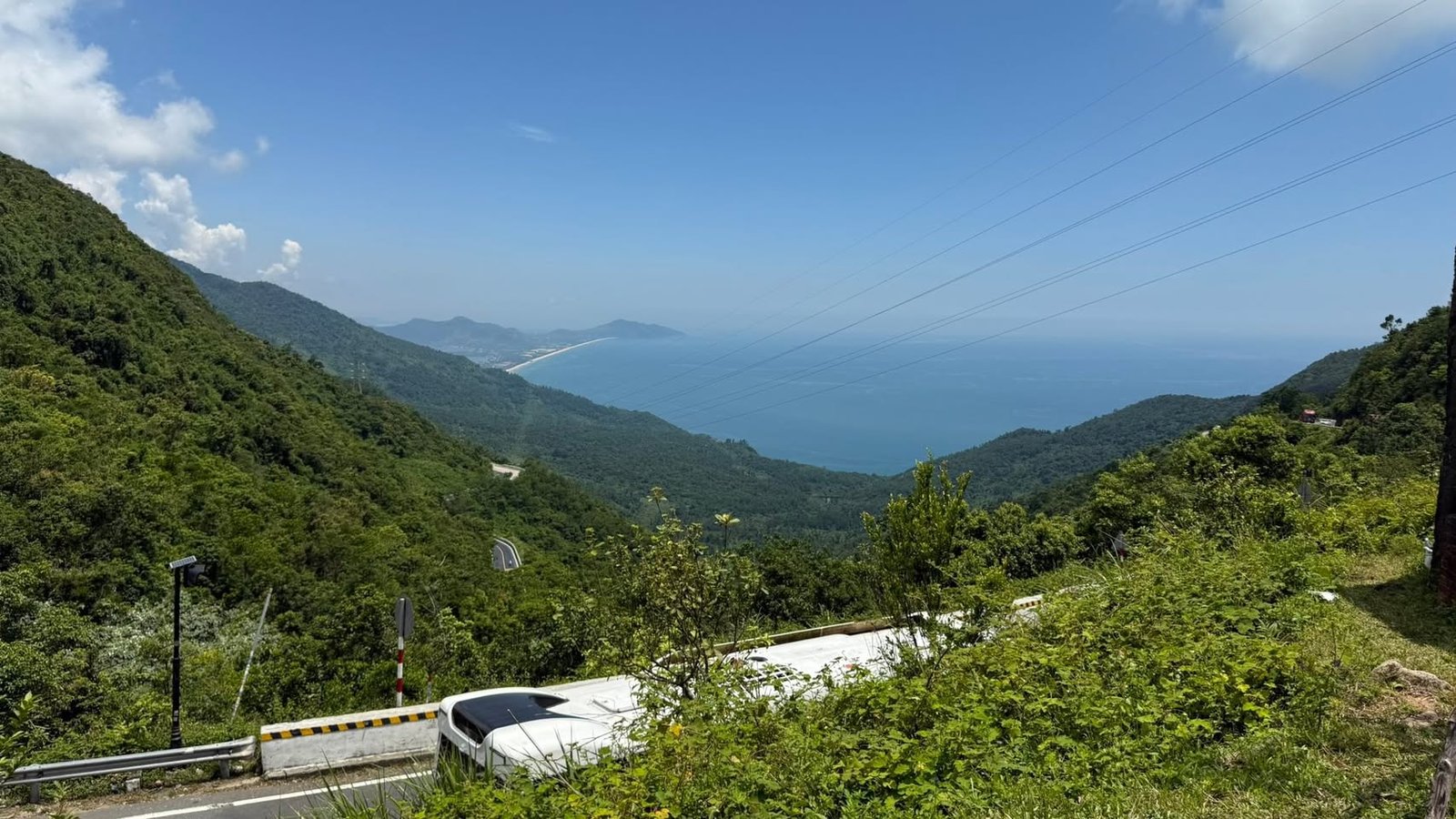 The view north.