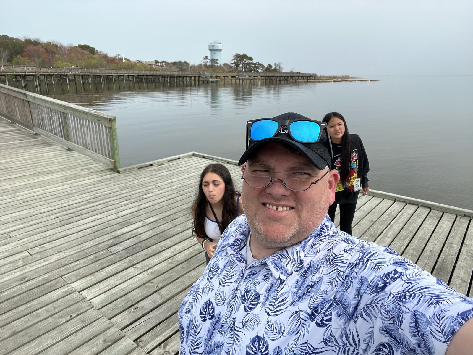 The boardwalk on the sound.