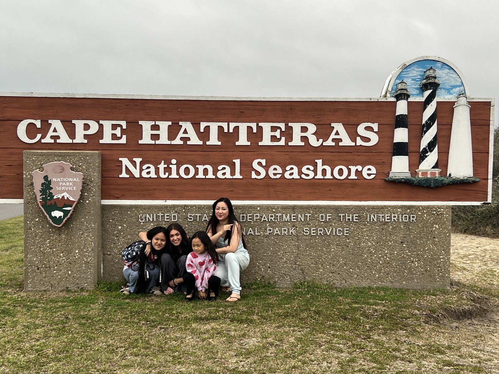 At the Cape Hatteras National Seashore.