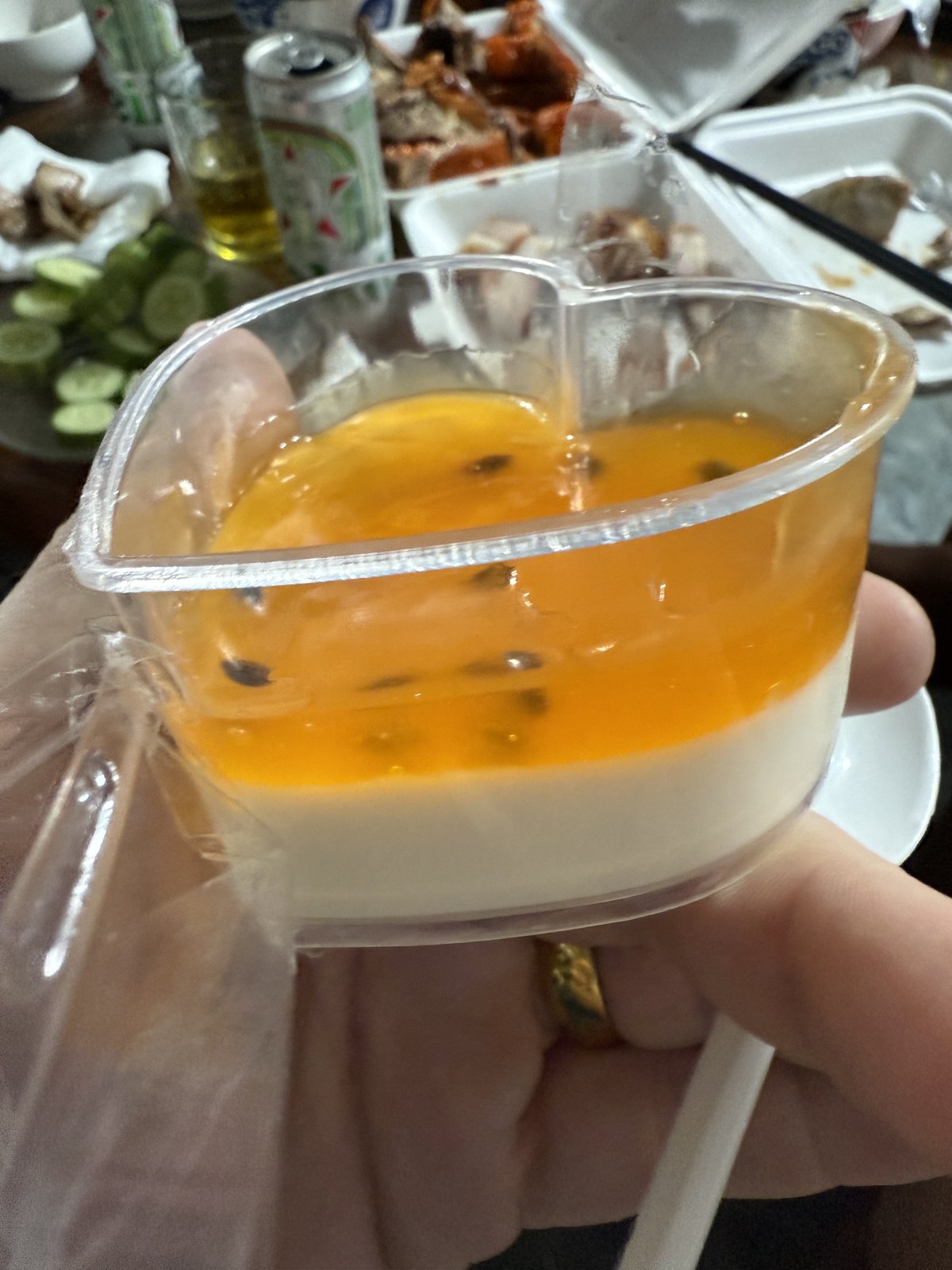 Yogurt for dessert.