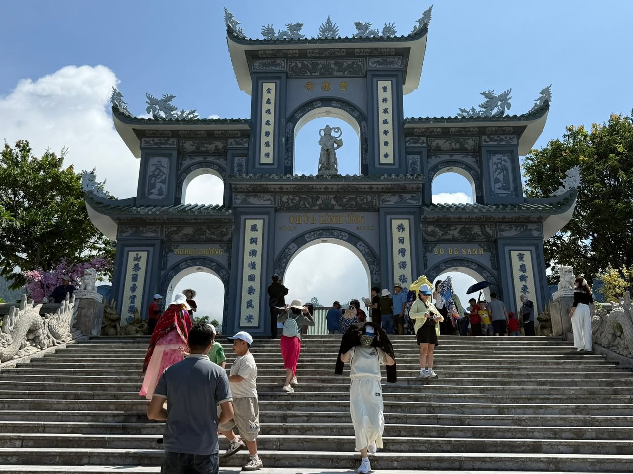 The steps up to the main gate.
