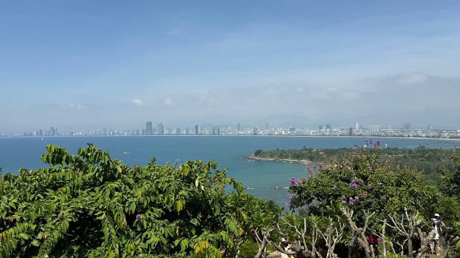 The view from the pagoda grounds, back toward the city.