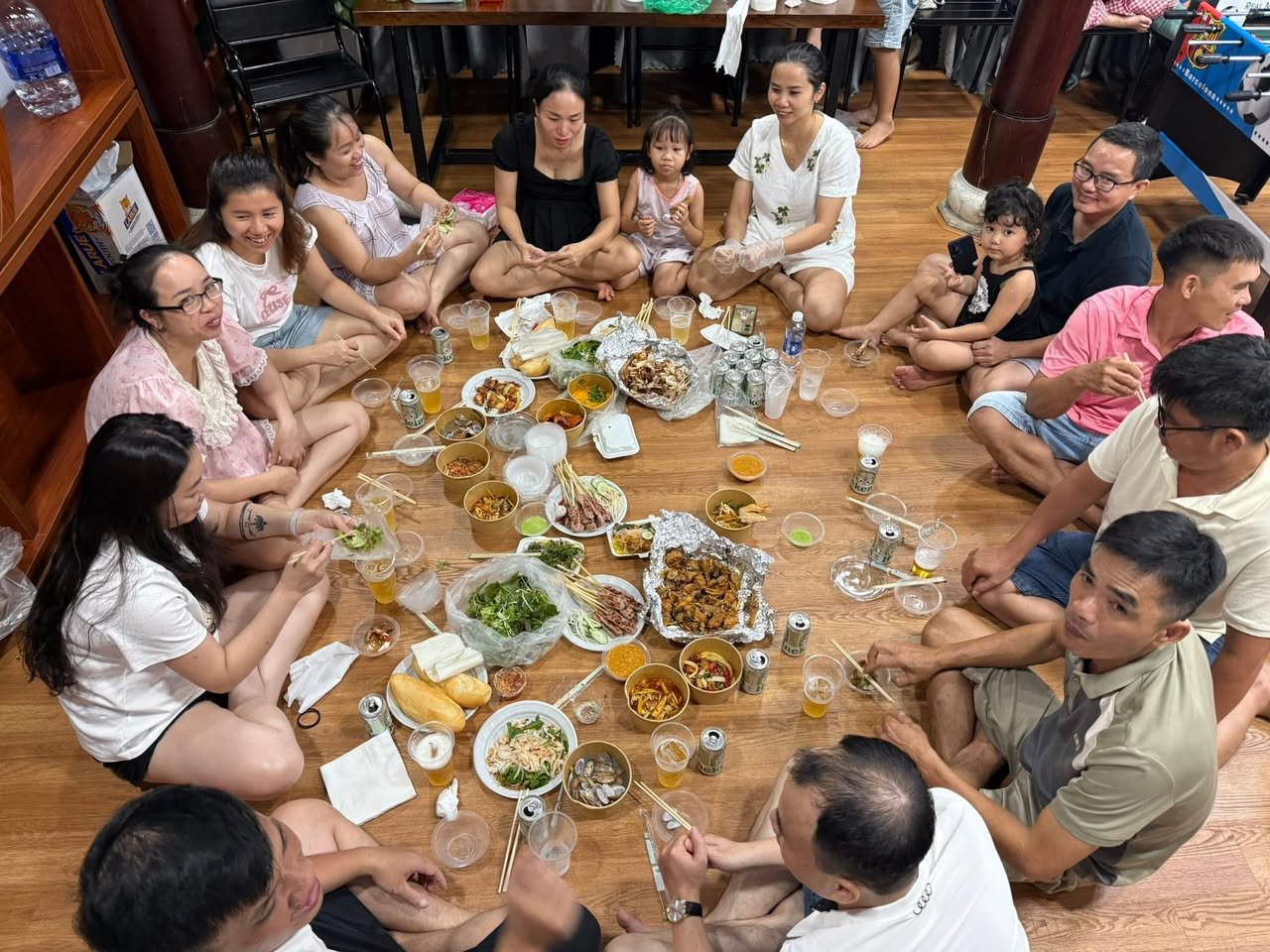The whole village of Thuận An, it seemed, on the living room floor.