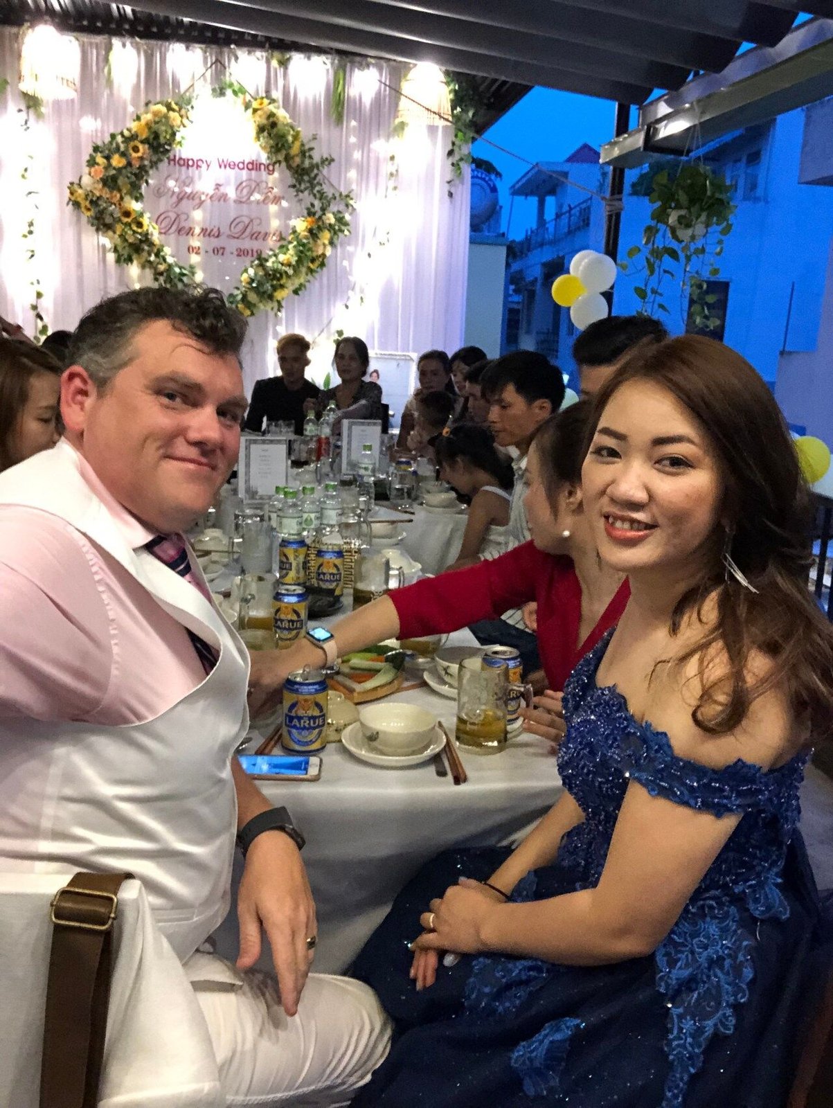 The reception at Đổng Xanh.