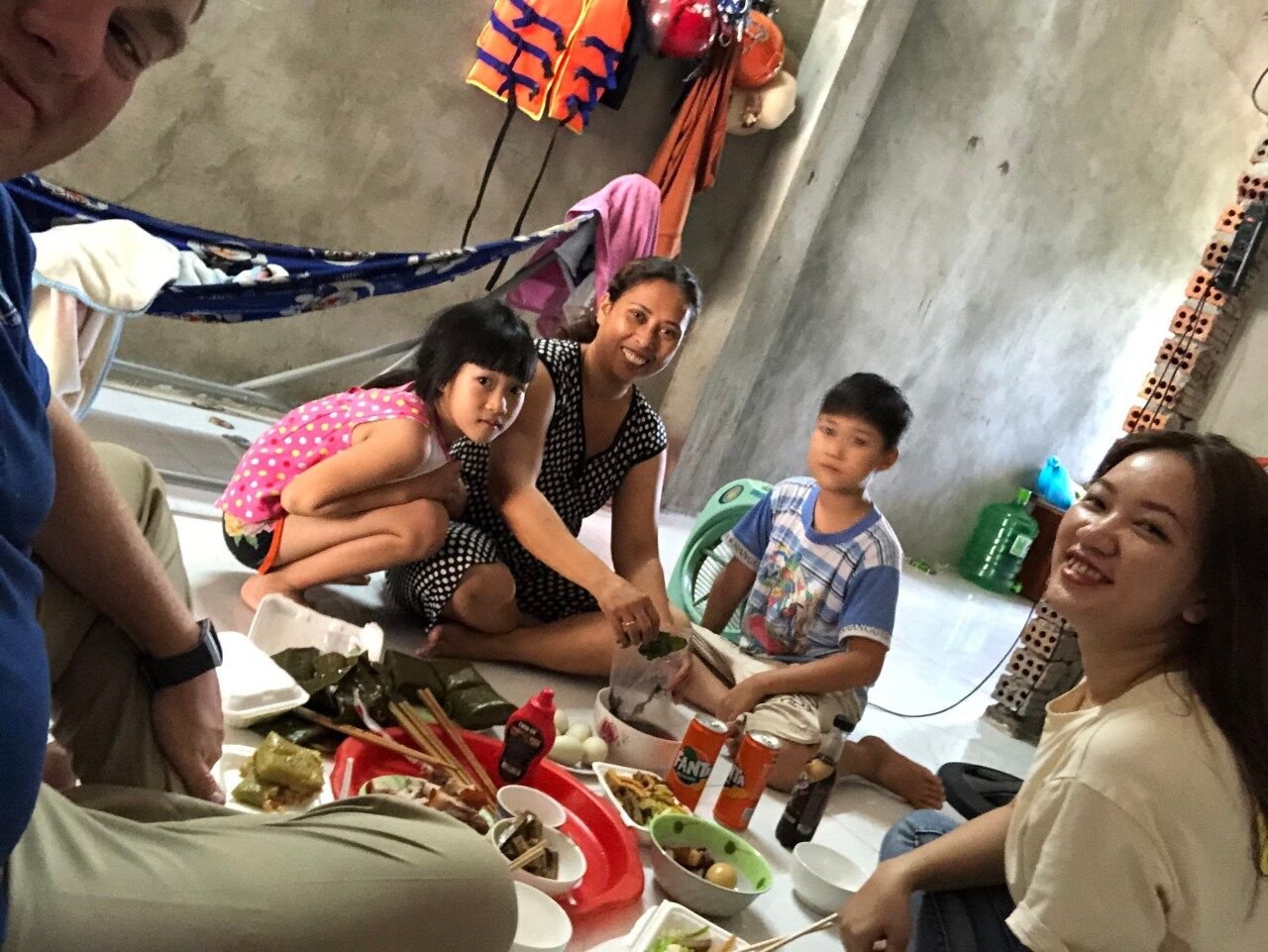 The family that shared their home with us.
