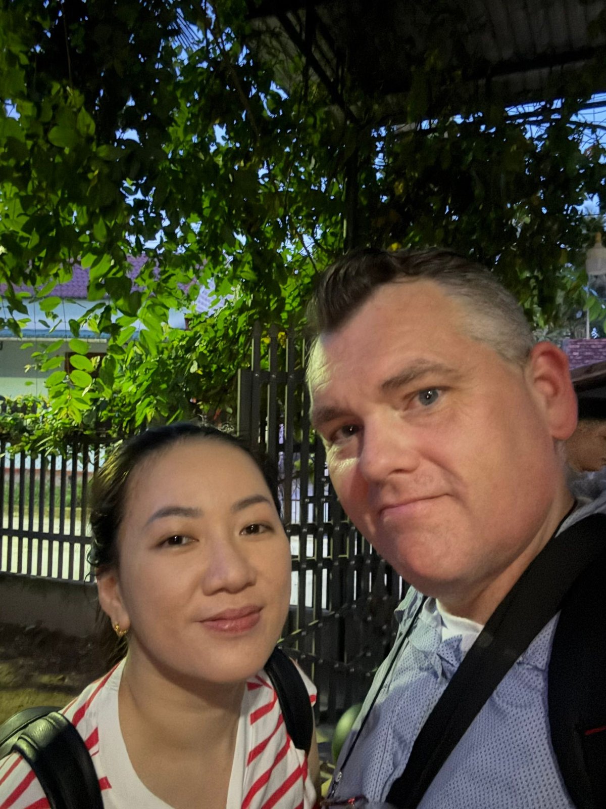 Diem and me, ready for the road.