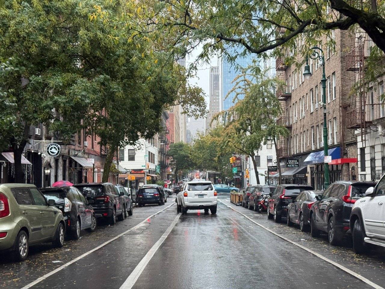 A wet afternoon in Manhattan.